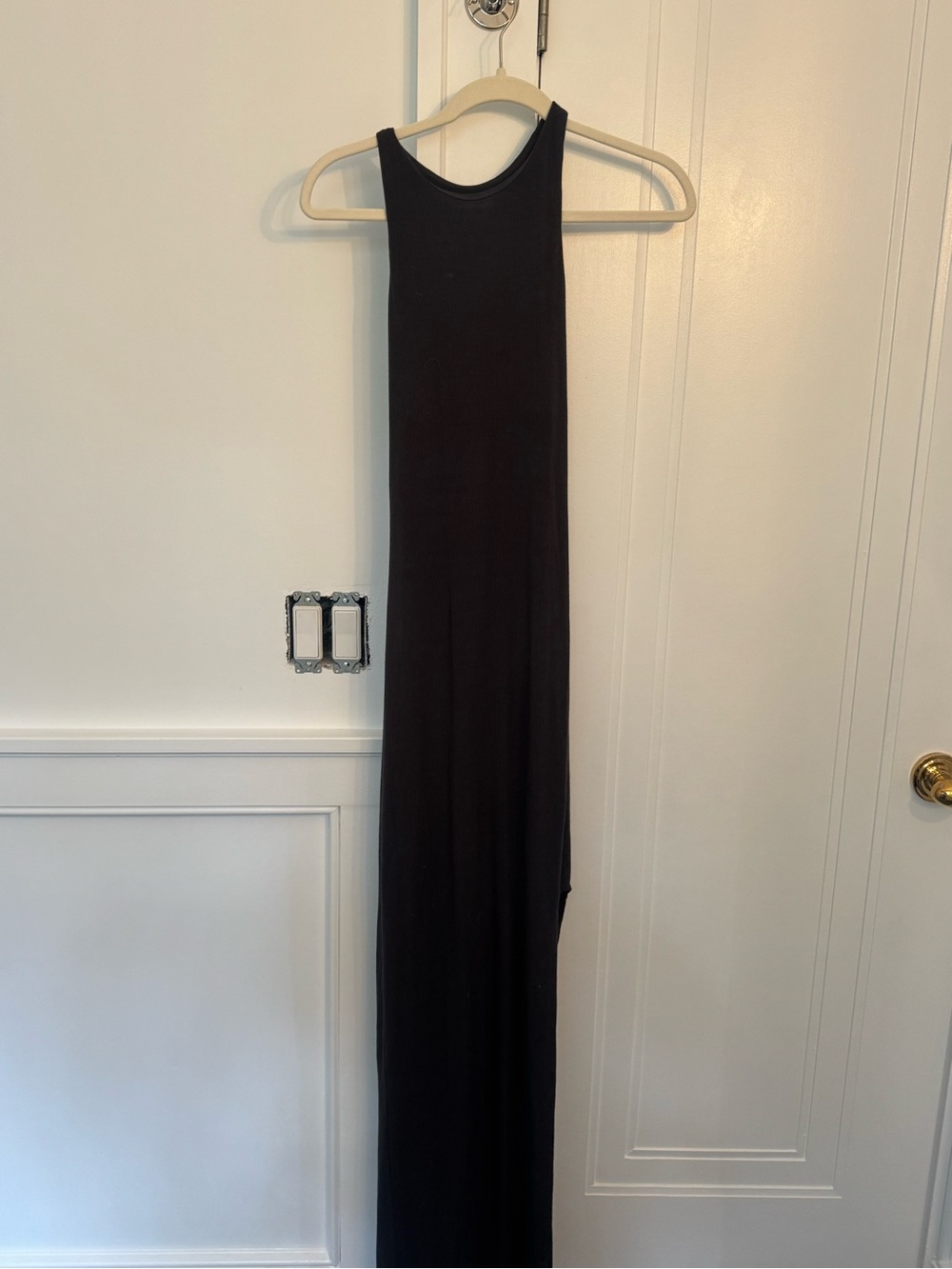 Spiritual Gangster Black Sleeveless Maxi Dress